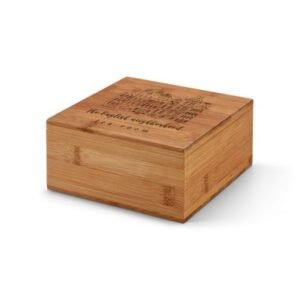 Bamboo Tea Box with 40 tea bags included