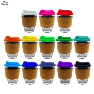 Carlo Glass Coffee Cup - Cork